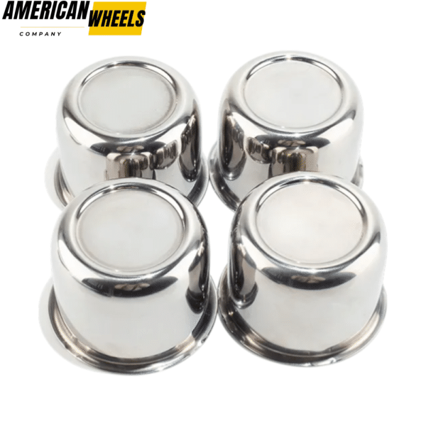 77mm 3.03in Stainless Steel Truck Wheel Center Caps for 3.03in Bore Boat Trailer RV Rims - 20274322 - Image 3