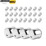 4.25in Trailer Push Through Center Caps and 1/2-20 Lug Nuts Sets for Truck Rims - 20274405 - Image 2