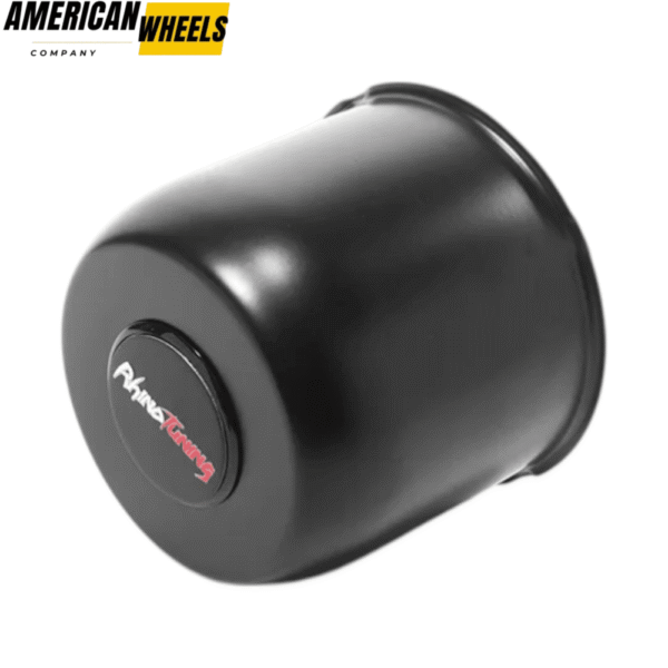 124mm 4.88in Push Through Trailer Wheel Center Cap for 4.88" Bore 4.25" Height - 20263011MB=[74167BK+71012] - Image 2