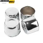 125mm 4.92in Trailer Stainless Steel Center Caps for 4.92" Bore 3.54" Tall Truck Rims - 20274328 - Image 3