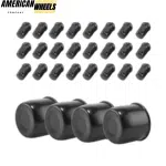 4.25in Stainless Steel Push Through Center Caps and 1/2-20 Wheel Lug Nuts Sets - 20274406 - Image 2