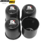 Stainless 3.19in Push Through Center Caps Trailer Hub Caps for 3.19in Bore 3.26in Tall - 20263014 [74304+71011] - Image 2