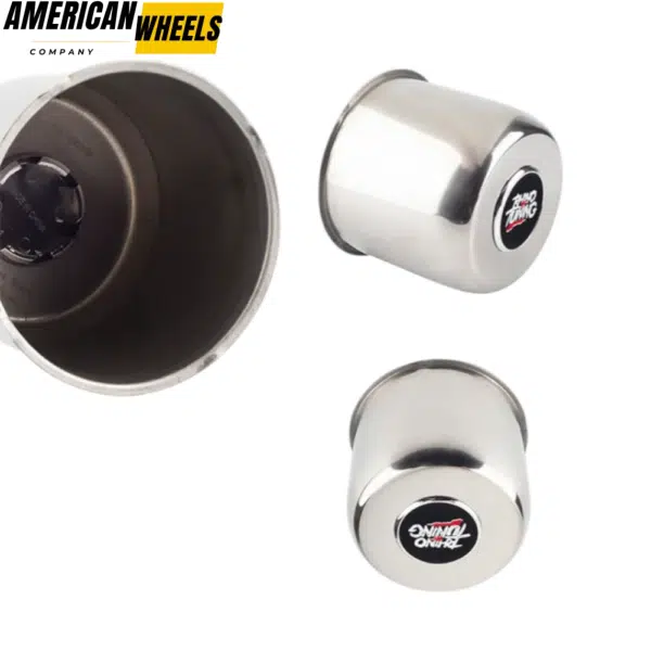 4.88in Stainless Push Through Center Caps for 4.88in Bore 4.37in Tall Truck Rims  - 20274340=[74303+20970] - Image 10
