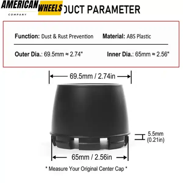 4pcs 70mm 2 3/4in for Ultralite / Panasport / Nissan / Datsun 280zx Center Caps - 20274031MB - Image 4