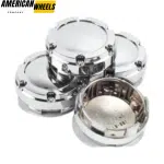 4pcs 60mm 2 6/16in Chrome Universal Center Caps Center Hub Caps - 20260004CH - Image 5