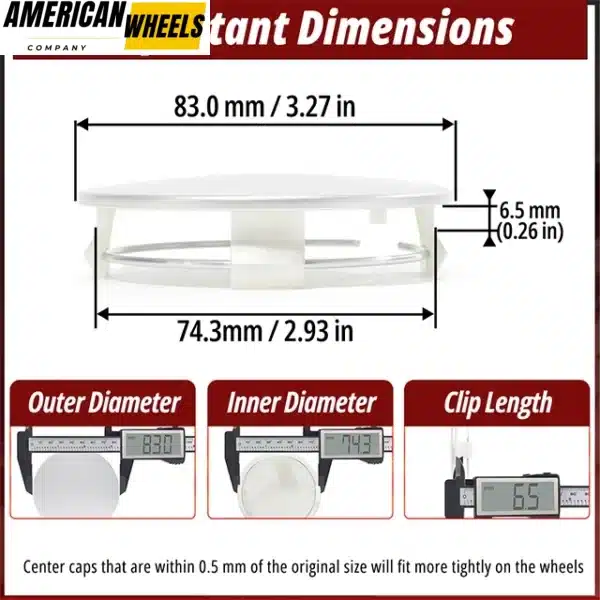 Toyota Tacoma Tundra Sequoia Wheel Center Cap C32C-TOY 83mm 3.27in 4pcs - 20272037 - Image 11