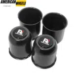 For 3.74in Rims Center Bore 3.9in Tall Stainless Push Thru Center Hub Caps - 20263010=[74323+71011]x4 - Image 2