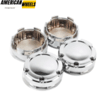 4pcs 60mm 2 6/16in Chrome Universal Center Caps Center Hub Caps - 20260004CH - Image 4