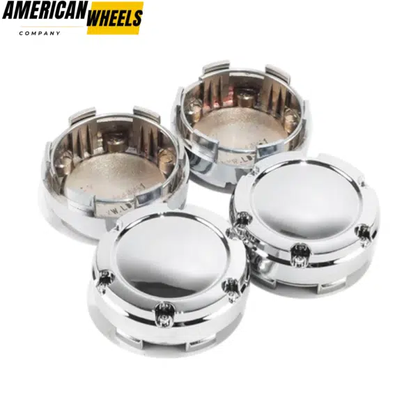 4pcs 60mm 2 6/16in Chrome Universal Center Caps Center Hub Caps - 20260004CH - Image 4