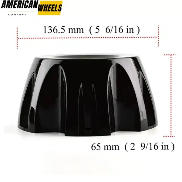 4pcs 137mm(5 6/16in) Black Wheel Center Cap for C-018 Hub Cover - 20214748 - Image 3