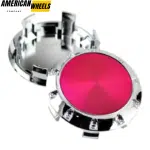 4pcs Benz OZ 75mm 2 15/16in Wheel Center Caps Pink Laber Silver Base - 20214948CHP[4618PP+4725CH]x4 - Image 3