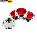 75mm Benz OZ Wheel Center Caps For C G Class ML350 610C6010K74 - 20214948CHR[14618RD+14725CH]x4 - Image 4
