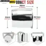 83mm(3.27in) Push Through Center Cap for 3.27" Bore 3.46" Tall Truck Wheel Covers - 20274168 - Image 5