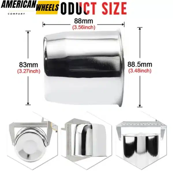 83mm(3.27in) Push Through Center Cap for 3.27" Bore 3.46" Tall Truck Wheel Covers - 20274168 - Image 5