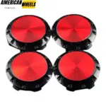 Benz OZ 75mm Red Laber Black Base Wheel Center Caps