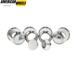 4 Pcs 3.19in Trailer Wheel Center Caps and 24 Capped 1/2-20 Lug Nuts Sets - 20274404=[74304+12228x6]x4 - Image 2