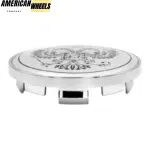 4pcs Ford Work National Emblem Of The Russian 60mm 2 3/8in Wheel Center Caps Silver Base - 20277074CH（20213757CH+20220959BKS）x4 - Image 4