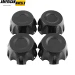 4pcs 137mm(5 6/16in) Black Wheel Center Cap for C-018 Hub Cover - 20214748 - Image 2