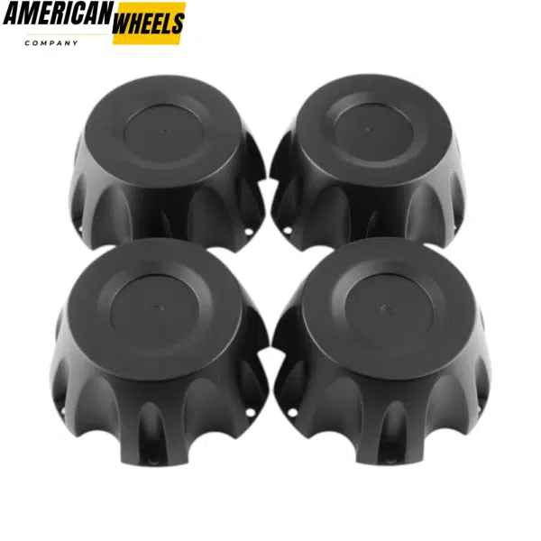4pcs 137mm(5 6/16in) Black Wheel Center Cap for C-018 Hub Cover - 20214748 - Image 2