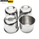108mm(4.25in) Truck Push Through Center Cap Stainless Steel Fit For 4.25" Center Bore 3.66" Tall Hub Cap - 20274112 - Image 2