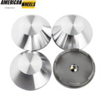 Honda 70mm Wheel Center Caps #44732-SXO-JO10 Metal Silver - 20214512[14510+13274GY]x4 - Image 2