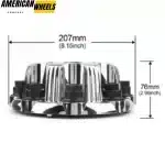 207mm/8.15in Wheel Center Caps for Car Decorations Center Rims Exterior Accessories - 20280019CH - Image 4