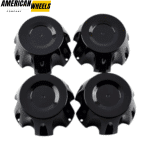 4pcs 137mm(5 6/16in) Black Wheel Center Cap for C-018 Hub Cover - 20214748