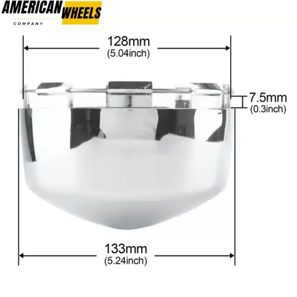 Weld Racing Dome Bullet Replacement Center Caps 89-0402 614-4938 133mm 5.24in - 20290009CH - Image 3