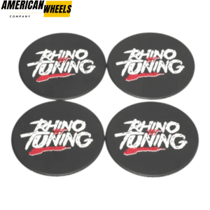 4pcs RHINO TUNING 50mm 1 31/32in Center Cap Stickers Aluminum