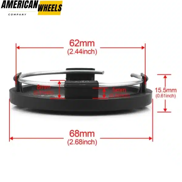 4pcs 68mm(2.68in) for Enkei Center Caps RS7 BBS XXR 558 / 559 - 20280018MB - Image 5