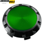 Benz OZ 75mm Wheel Center Caps Green Label Black Base – Set of 4 OEM Style - 20214948BKG[4618GR+4725BK]x4 - Image 4