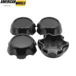 4pcs 133mm 5 7/32 Wheel Center Caps Matt Black - 20274127 - Image 2