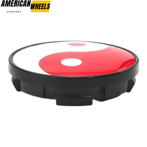 61mm (2.40in) Audi Subaru Snap-on Wheel Center Caps Yin & Yang Emblem - Image 12
