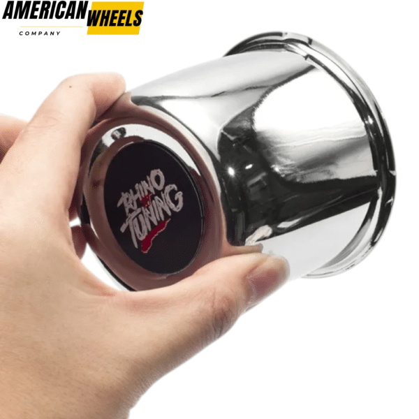 84mm 3.31in Push Through Center Cap Chrome Carbon Steel (Iron) Available - Image 2