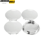 4pcs 65mm(2.56in) Wheel Center Cap for Flat Snap On Rim Hub Cup Cover - 20280010CH