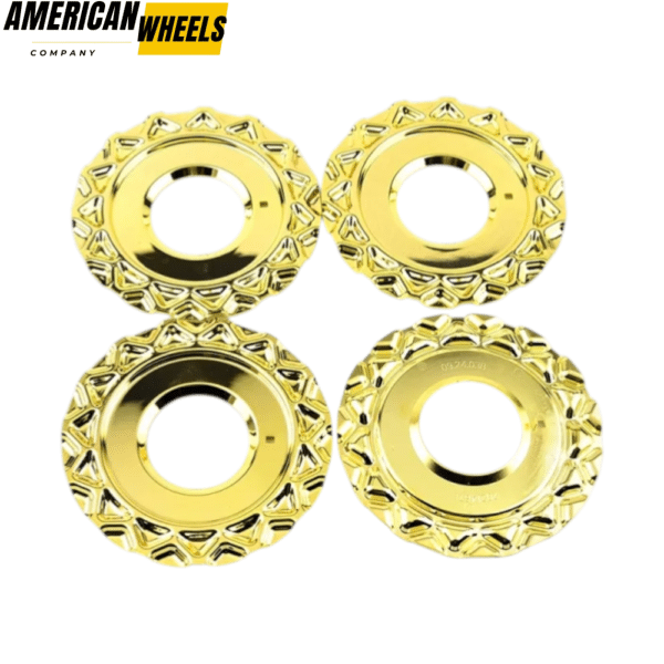 4pcs BBS 151mm 5 15/16in Wheel Center Cap Parts #09.24.038 Gold - 20214671GD - Image 2