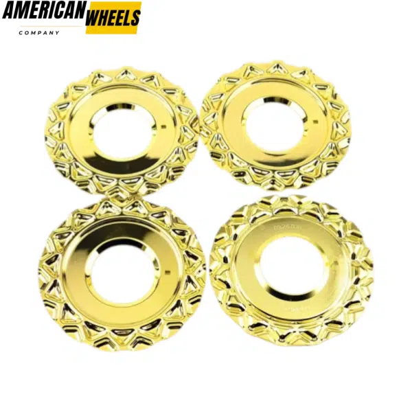 4pcs BBS 151mm 5 15/16in Wheel Center Cap Parts #09.24.038 Gold - 20214671GD - Image 2
