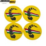 4pcs Abarth 48mm 1 7/8in Wheel Center Sticker Aluminum - 20214079