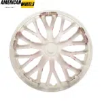 1pc Rambo 360mm 14 5/32in Tyre Rim Hub Cap Cover Red Black - 20274116RB - Image 2