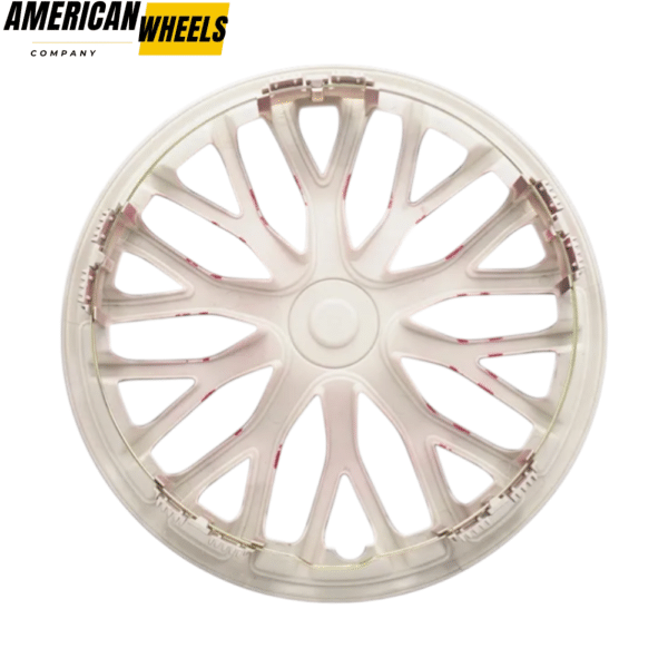 1pc Rambo 360mm 14 5/32in Tyre Rim Hub Cap Cover Red Black - 20274116RB - Image 2