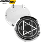 4pcs Saturn Vauxhall Opel Hexagonal Star 64mm 2 1/2in Wheel Center Caps #93358015 - 20214019(14006+13575CH)x4 - Image 3