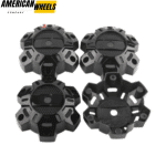 Monster Rims Wheel Center Caps for Mags 15x7 6 Hole Rims 138mm 5.43in Black - 20214679HB - Image 3