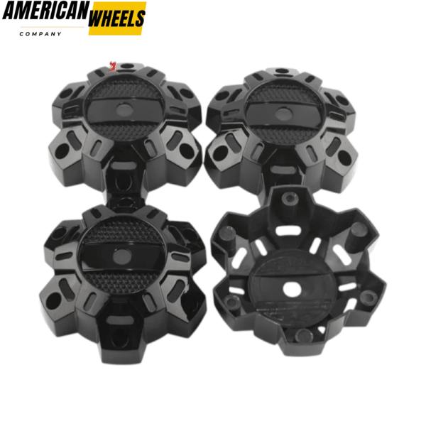 Monster Rims Wheel Center Caps for Mags 15x7 6 Hole Rims 138mm 5.43in Black - 20214679HB - Image 3