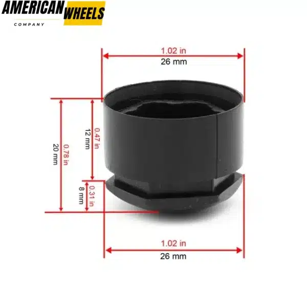20pcs Audi Black Wheel Rim Nut Dust Caps For Q5 A6 - 23112207 - Image 4