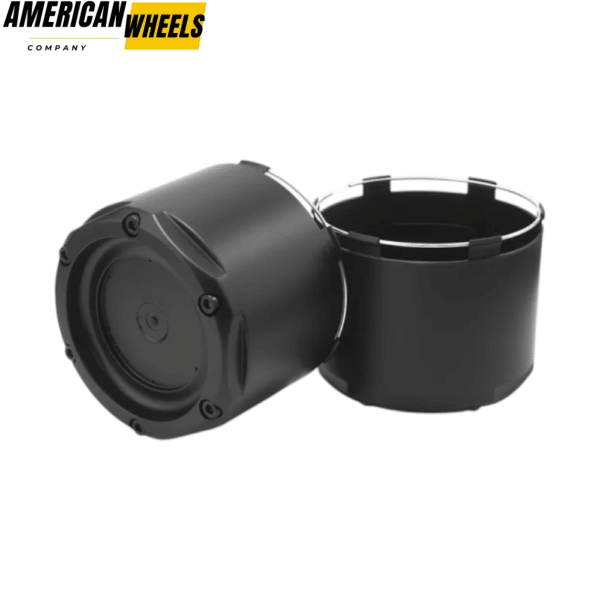 128mm 5in Fuel Wheel Center Caps #1003-50MB Matte Black - 20274178 - Image 3