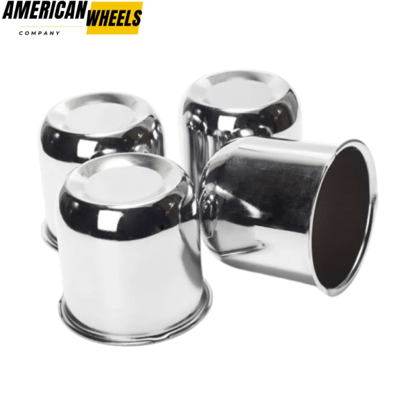 81mm 3.19in Truck Wheels Center Caps Chrome - 20274158 - Image 4