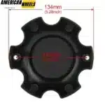4pcs 134mm 5 1/4in for 6 Lug Ultra Motorsports Center Caps #89-9765 - 20272026 - Image 5