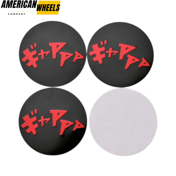 4pcs 50mm 1 31/32in Drift Onomatopoeia Wheel Center Sticker Aluminum - 20214417 - Image 2