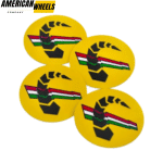4pcs Abarth 48mm 1 7/8in Wheel Center Sticker Aluminum - 20214079 - Image 2