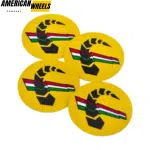 4pcs Abarth 48mm 1 7/8in Wheel Center Sticker Aluminum - 20214079 - Image 2